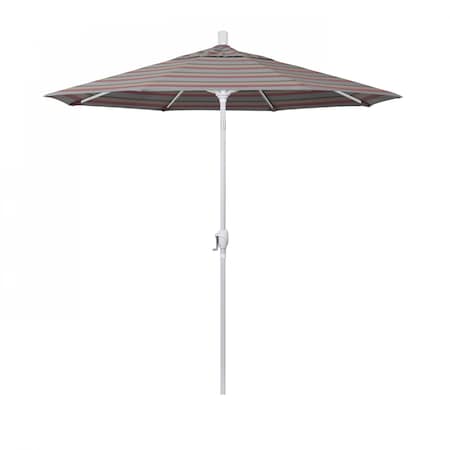 California Umbrella 7.5' White Aluminum Market Patio Umbrella, Sunbrella Gateway Blush 194061338186